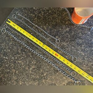 4 choke chains 14”, 20”, 22” and 24” EUC